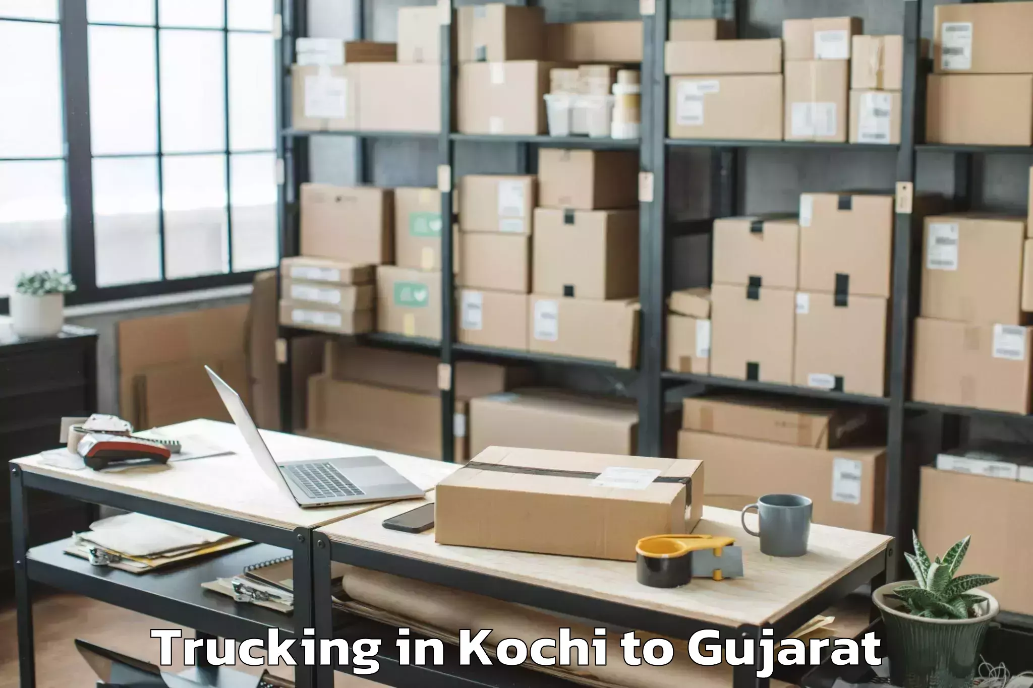 Kochi to Valsad Trucking Booking